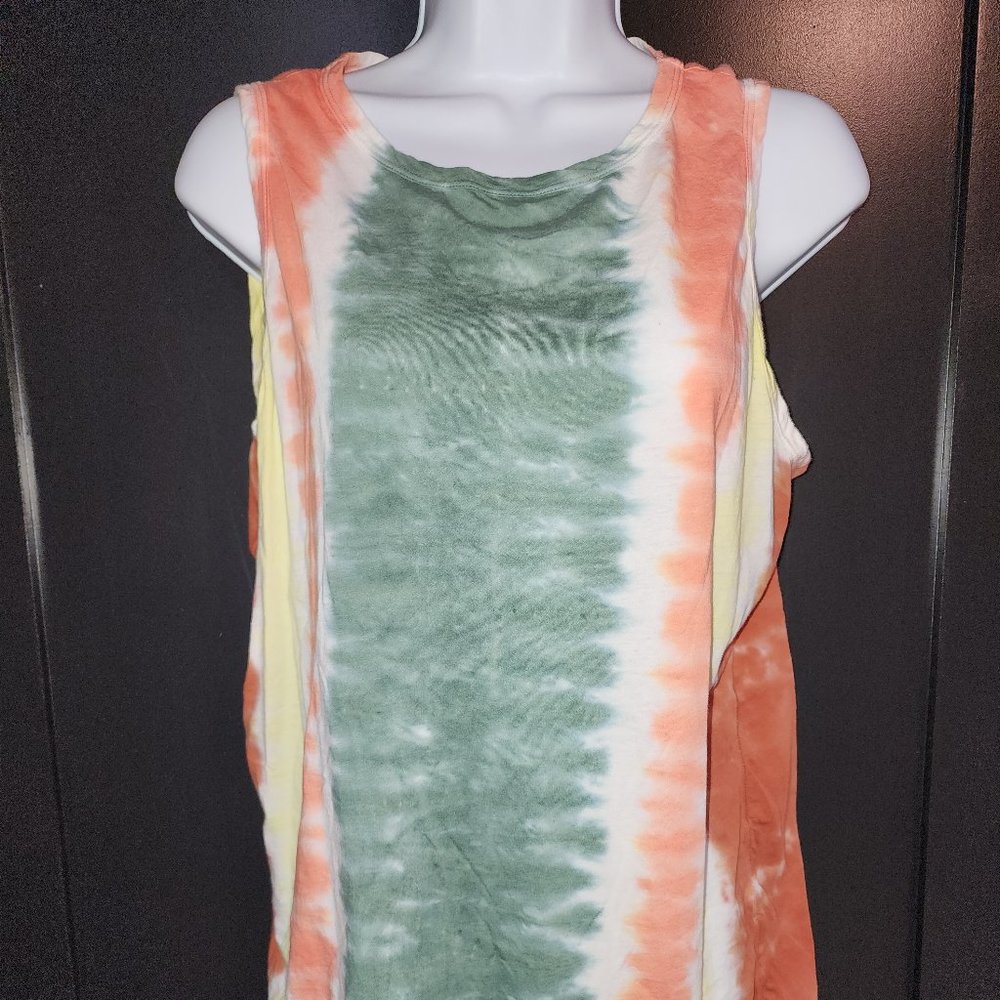 XCVI Yellow, Orange & White Top Sz L